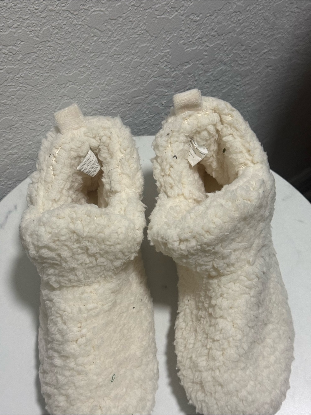 Cozy Cream Sherpa Bootie Slippers - Plush Home Comfort